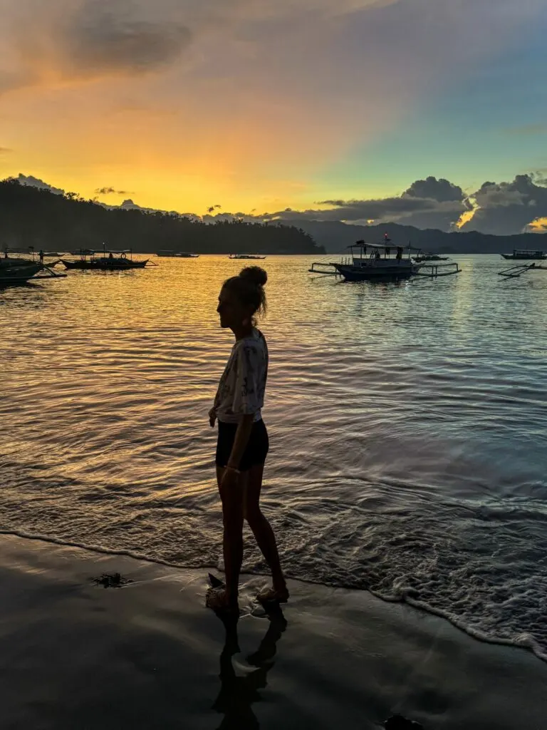 Sunset Port Borton San Vicente
