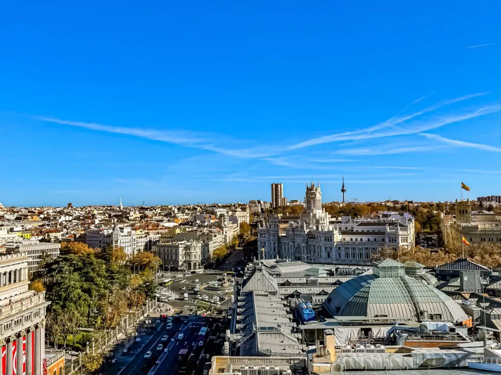 Vue banque d'Espagne Madrid