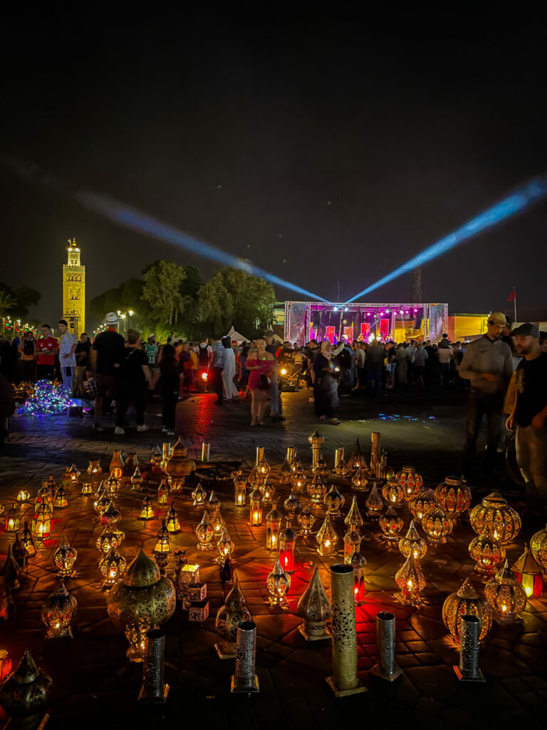 Place Jemaa El-Fna nuit