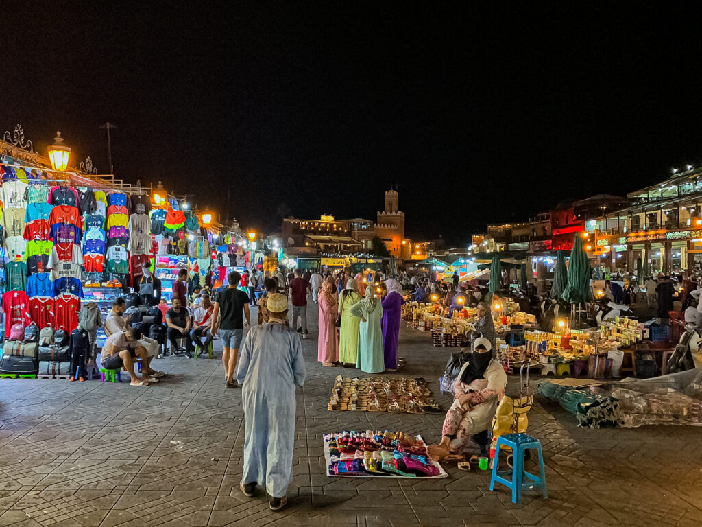 Place Jemaa El-Fna nuit