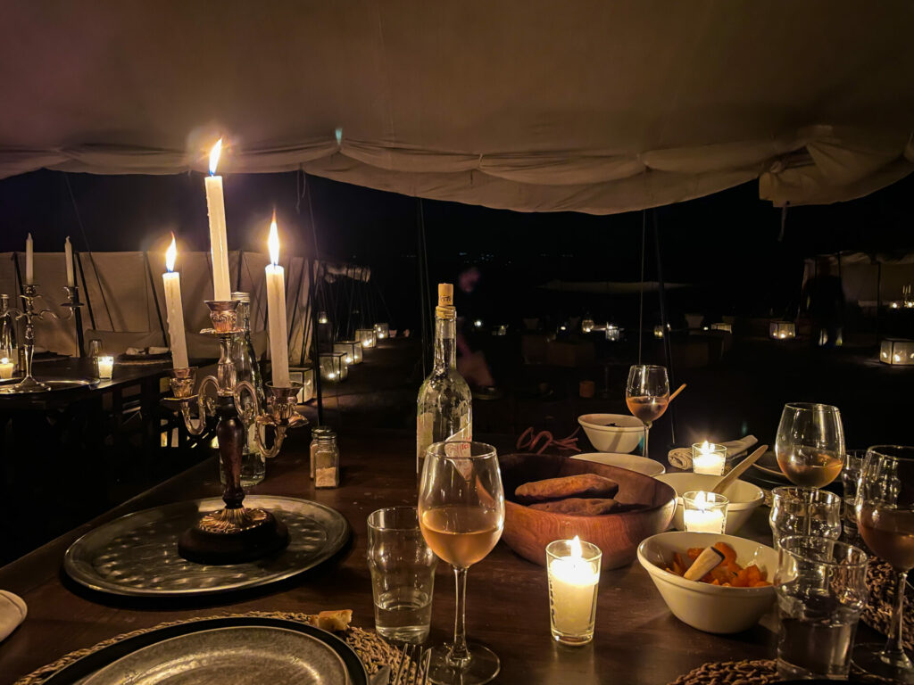 Dîner Scarabeo Camp