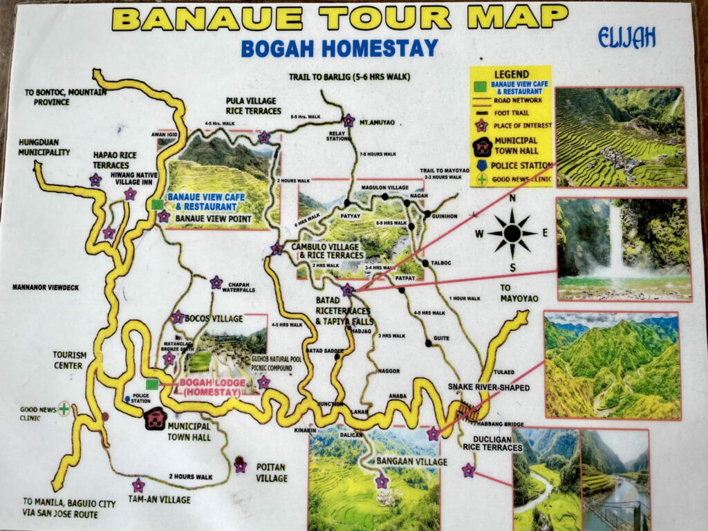 Banaue Tour Map