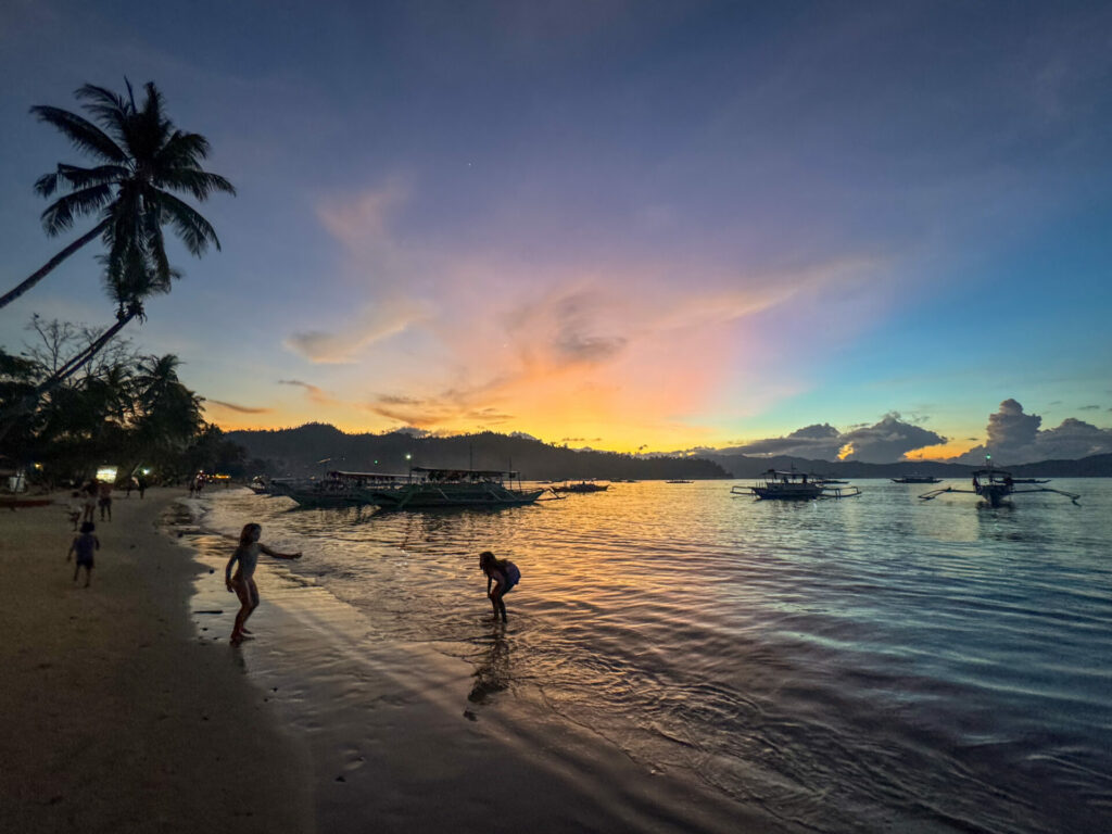 Sunset Port Borton San Vicente